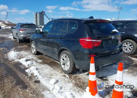 2012 BMW X3 xDrive35I z USA, uszkodzony, nr VIN 5UXWX7C56CL975125
